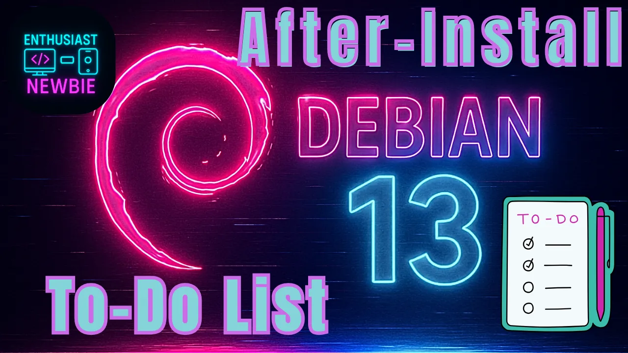 After install debian 13