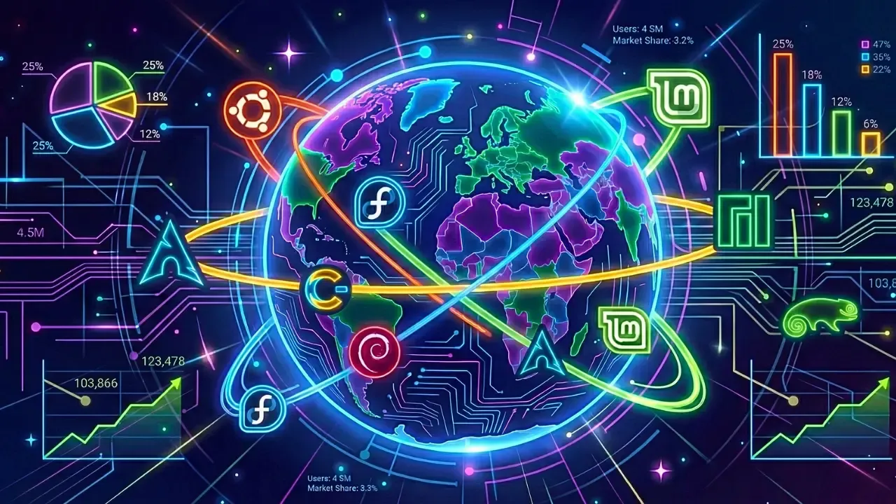 Le Distro Linux più diffuse nel 2026